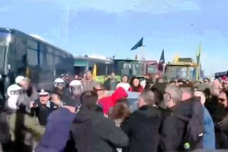 Τραυματίστηκε αστυνομικός στα επεισόδια με τους αγρότες στον Ε-65 - Ταυτοποιήθηκαν οι δράστες