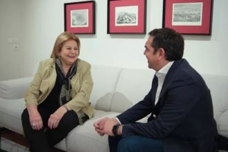 Συνάντηση Αλέξη Τσίπρα με Λούκα Κατσέλη: "Η υποψηφιότητά της εκπέμπει μήνυμα ενότητας"