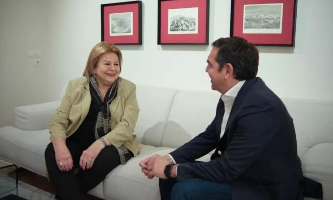 Συνάντηση Αλέξη Τσίπρα με Λούκα Κατσέλη: "Η υποψηφιότητά της εκπέμπει μήνυμα ενότητας"