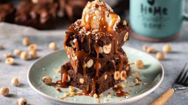 Brownies με φουντούκια