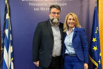 Γιώτα Παυλοπούλου: Συνάντηση στο υπουργείο υποδομών και μεταφορών