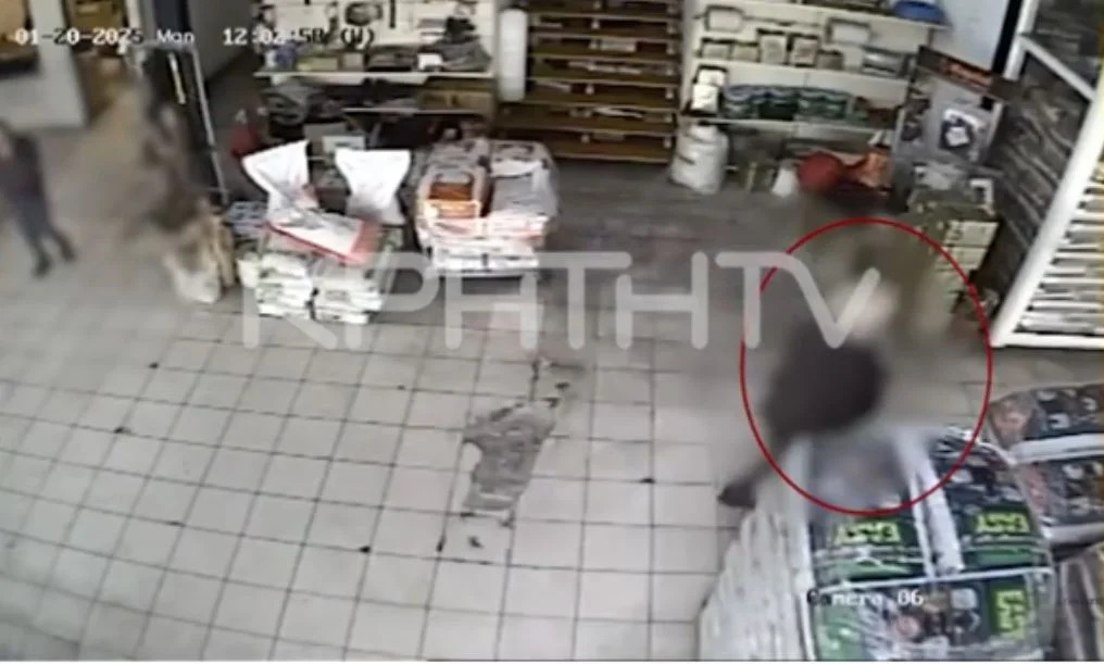 Ηράκλειο: Βίντεο ντοκουμέντο από το άγριο επεισόδιο με πυροβολισμούς – H στιγμή που ο δράστης μπαίνει στην επιχείρηση κρατώντας το όπλο