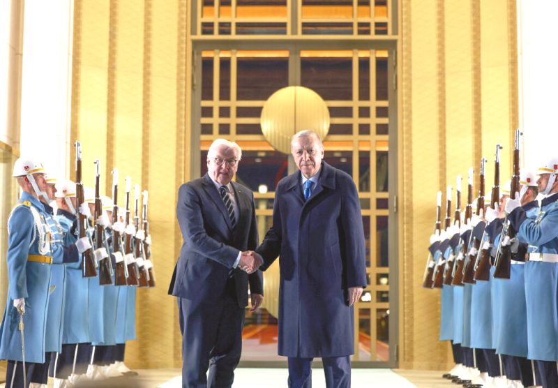 Συνάντηση του προέδρου της Γερμανίας Σταϊνμάιερ με τον Τούρκο πρωθυπουργό Ερντογάν στην Άγκυρα