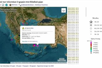 Σεισμοί στις Κυκλάδες: Νέα δόνηση 5 Ρίχτερ