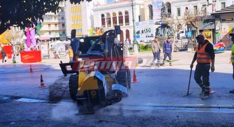 Πάτρα: Κυκλοφοριακό χάος στο κέντρο προκαλούν έργα τοποθέτησης οπτικών ινών - ΦΩΤΟ