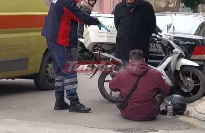 Πάτρα: Τροχαίο με τραυματία στην Κωνσταντινουπόλεως - ΦΩΤΟ