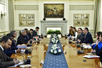 Συνάντηση Γεραπετρίτη με τον Ινδό ομόλογό του στο Νέο Δελχί
