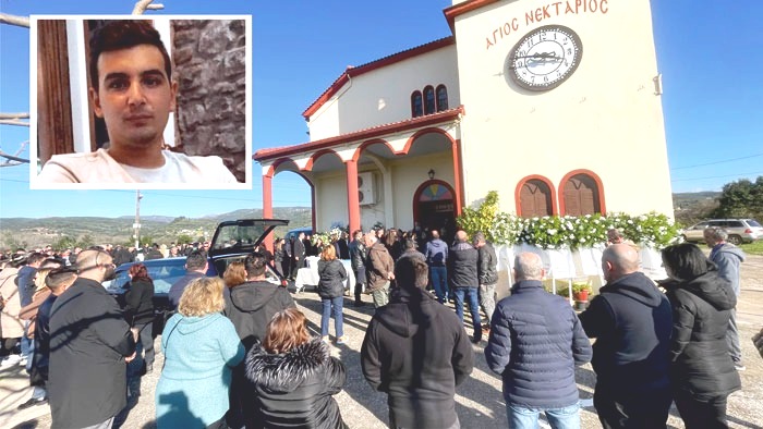 Δυτ. Ελλάδα: Σπαραγμός στο τελευταίο αντίο του 28χρονου Λάμπρου που σκοτώθηκε σε τροχαίο