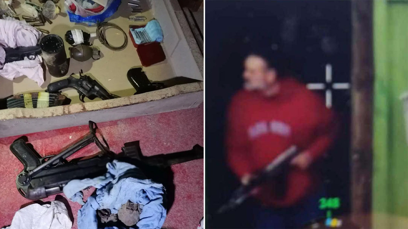 Διπλό φονικό στη Λάρισα: Ο δράστης με το καλάσνικοφ στα χέρια, λίγο πριν αυτοκτονήσει - Ολόκληρο οπλοστάσιο είχε στο ξυλουργείο του (ΦΩΤΟ)
