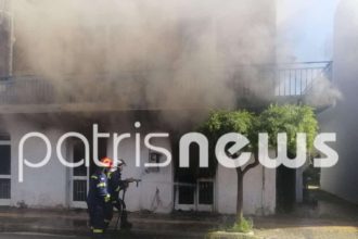 Πύρινος εφιάλτης στη Γαστούνη: Διώροφη κατοικία καταστράφηκε ολοσχερώς (ΦΩΤΟ)
