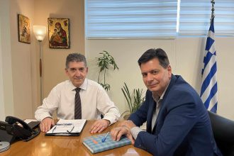 Πέτρος Ψωμάς: Συνάντηση με τον Δήμαρχο Δυτικής Αχαΐας, Γρηγόρη Αλεξόπουλο