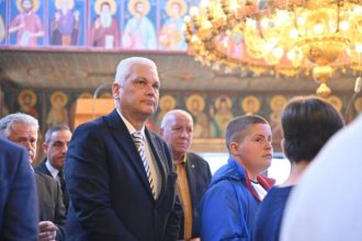 Ο Φωκίων Ζαΐμης στην επετειακή εκδήλωση για τη Μάχη του Σαραβαλίου