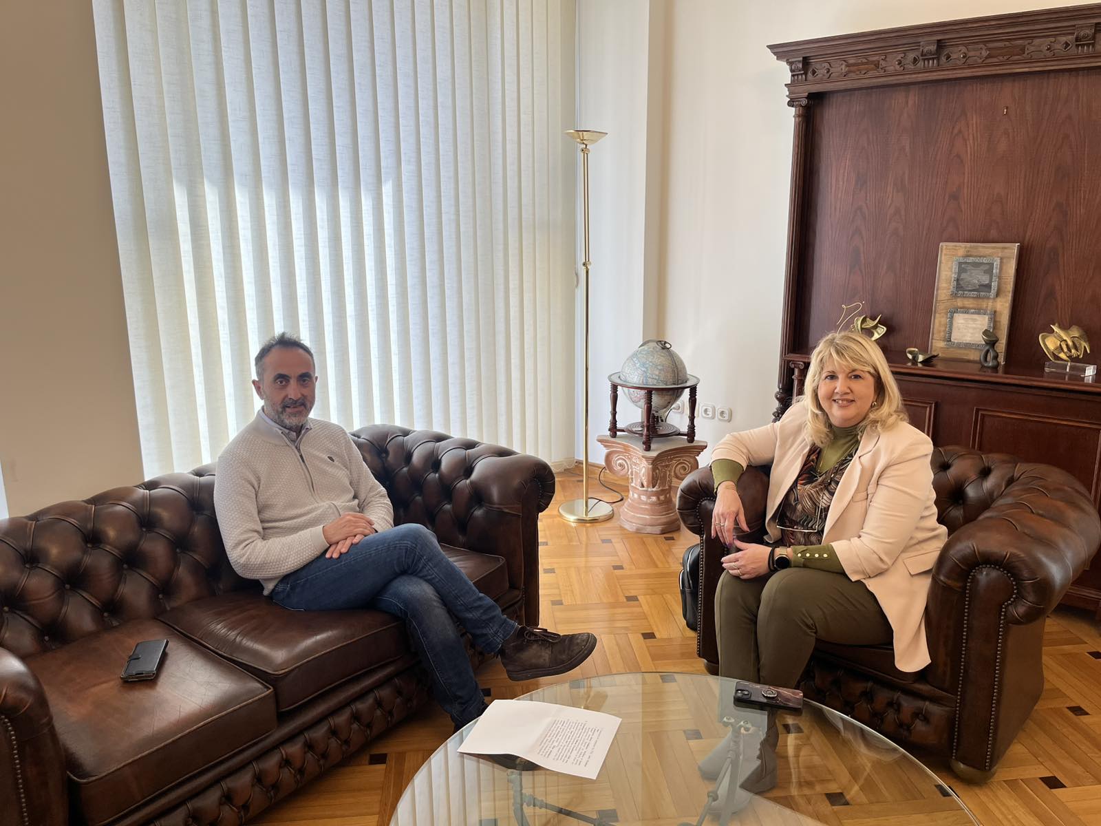 Άννα Μαστοράκου: Συνάντηση με τον Πρόεδρο του Επιμελητηρίου Αχαΐας