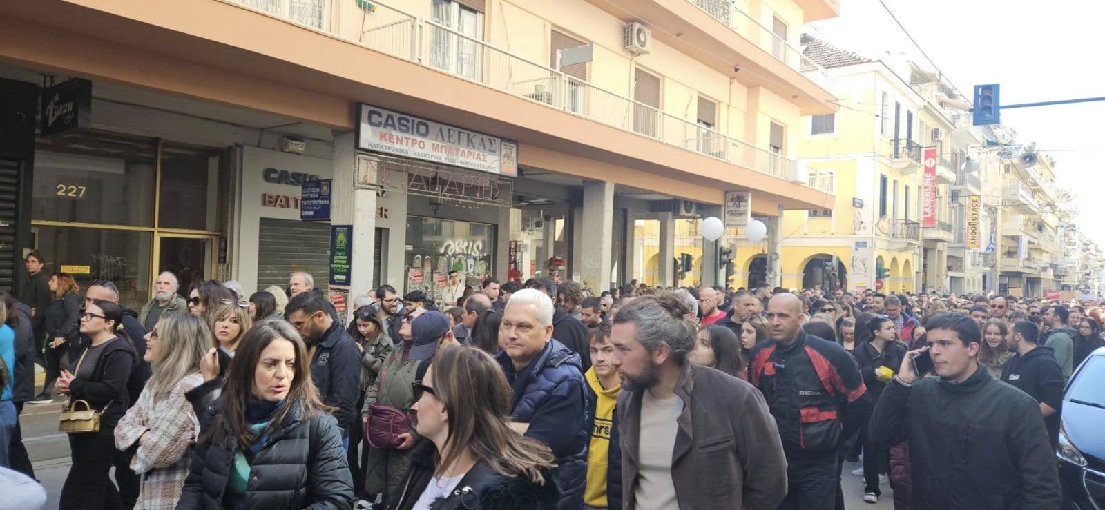 Ο Φωκίωνας Ζαΐμης διαδήλωσε για τα Τέμπη