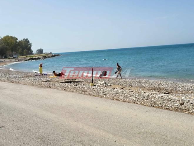 Πάτρα: Τα... πρόωρα 30άρια έφεραν και πρόωρα... μπάνια! (ΦΩΤΟ)