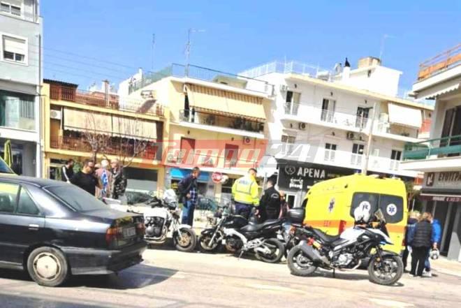 Πάτρα: Τροχαίο με δύο μηχανάκια! Στο έδαφος δύο άτομα (ΦΩΤΟ)