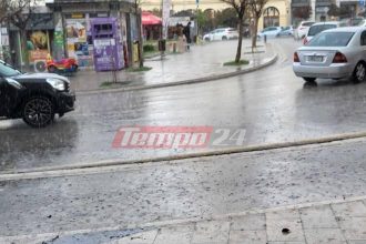 Καιρός: Βροχές και καταιγίδες σήμερα Σάββατο, στην Πάτρα