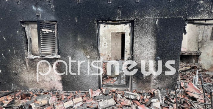 Πύργος: Πυρκαγιά κατέστρεψε ολοσχερώς παραθεριστική κατοικία