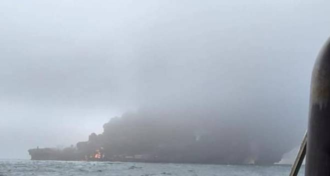 Τουλάχιστον 32 τραυματίες από την σύγκρουση πλοίων στη Βόρεια Θάλασσα