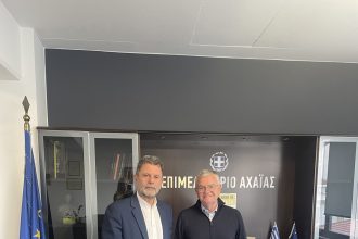 Αντώνης Κουνάβης: Συνάντηση με τον αντιπρύτανη του Πανεπιστημίου Πατρών, Γιώργο Παναγιωτόπουλο