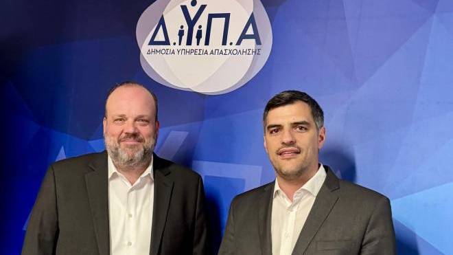 Ανδρέας Τσώκος: Συνάντηση με τον Πρόεδρο της ΔΥΠΑ Σπύρο Πρωτοψάλτη