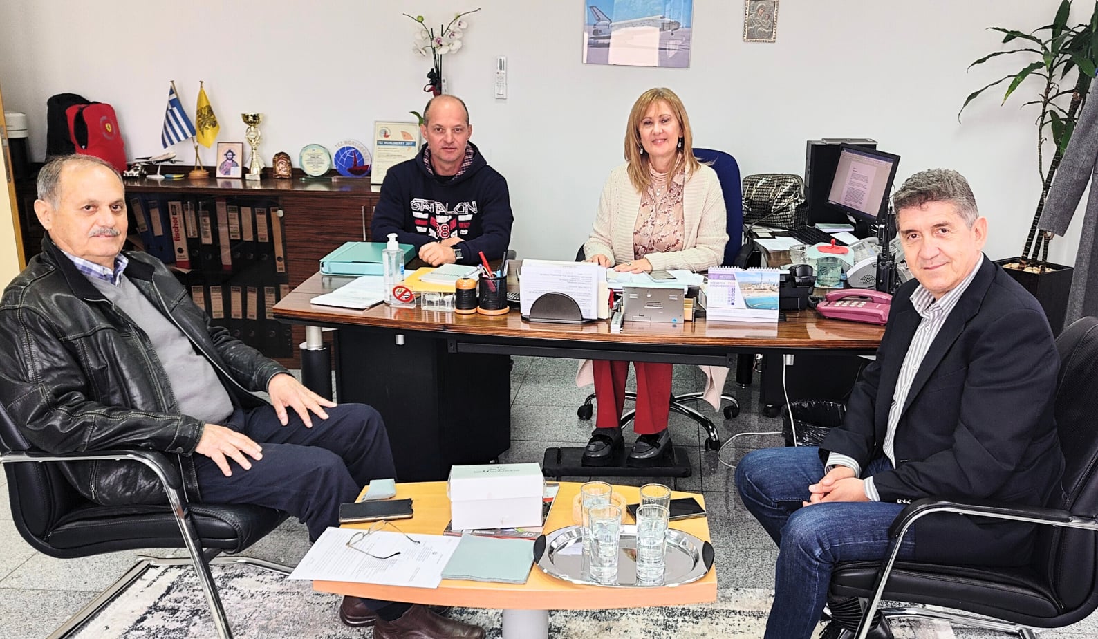 Συνάντηση του Δημάρχου Δυτικής Αχαΐας με την νέα Αερολιμενάρχη Αράξου