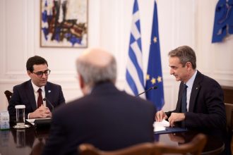 Κυριάκος Μητσοτάκης - Στεφάν Σεζουρνέ: «Η Ευρώπη χρειάζεται την Ελλάδα» είπε στον Πρωθυπουργό ο εκτελεστικός αντιπρόεδρος της Κομισιόν