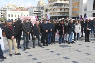 Η δημοτική αρχή στην απεργιακή κινητοποίηση της Πάτρας