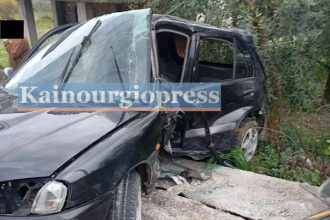 Τροχαίο στην Παραβόλα Αγρινίου: Επιχείρηση για τον απεγκλωβισμό του οδηγού (ΦΩΤΟ)