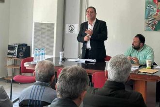 ΠΑΣΟΚ: O Δημήτρης Κωνσταντόπουλος στη Νομαρχιακή Επιτροπή Αχαΐας