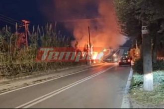 Πάτρα: Συναγερμός για φωτιά στον Καστελόκαμπο (ΦΩΤΟ)