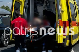 Σοβαρό τροχαίο με δικυκλιστή στην Πατρών - Πύργου (ΦΩΤΟ)