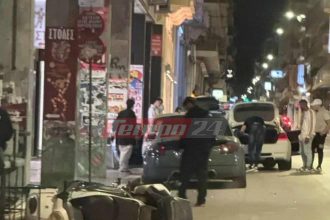 Πάτρα: Το ΙΧ "σάρωσε" όλα τα σταθμευμένα οχήματα (ΦΩΤΟ)