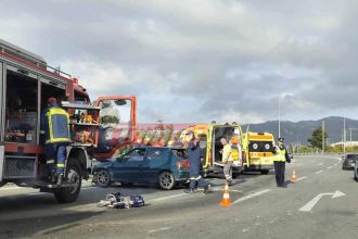 Σοβαρό τροχαίο στο Ρίο - Ένα άτομο τραυματίστηκε βαριά (ΦΩΤΟ)