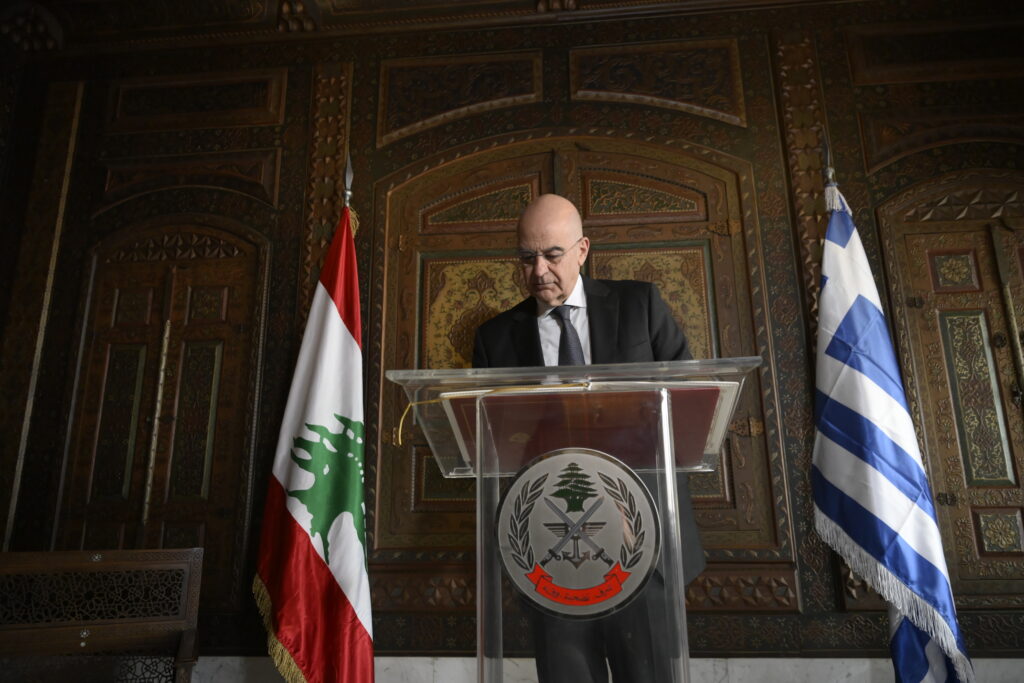 Ν. Δένδιας: Η Ελλάδα θα καταβάλλει κάθε δυνατή προσπάθεια να βοηθήσει τον Λίβανο