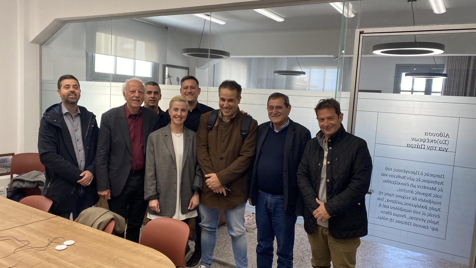 Συνάντηση γνωριμίας του νέου Δ.Σ. του ΣΚΕΑΝΑ με τον Δήμαρχο Πατρέων