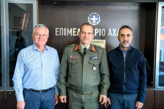 Εθιμοτυπική επίσκεψη του νέου Διοικητή του ΚΕΤχ στο Επιμελητήριο Αχαΐας