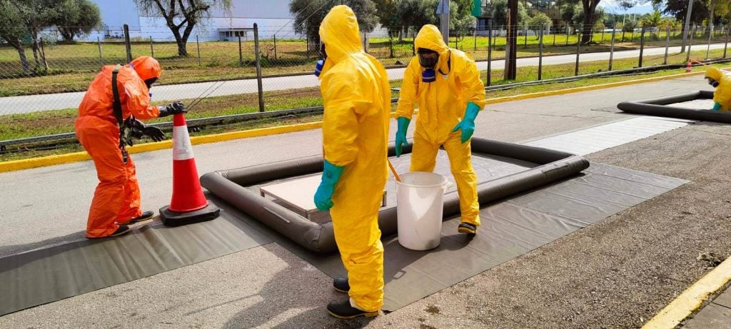 Η άσκηση "Τροία" της 6ης Ε.Μ.Α.Κ στην Βιομηχανική Περιοχή Πατρών