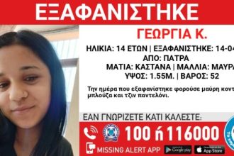 Πάτρα: Νέο θρίλερ με την 14χρονη - Εξαφανίστηκε πάλι μετά τον εντοπισμό της
