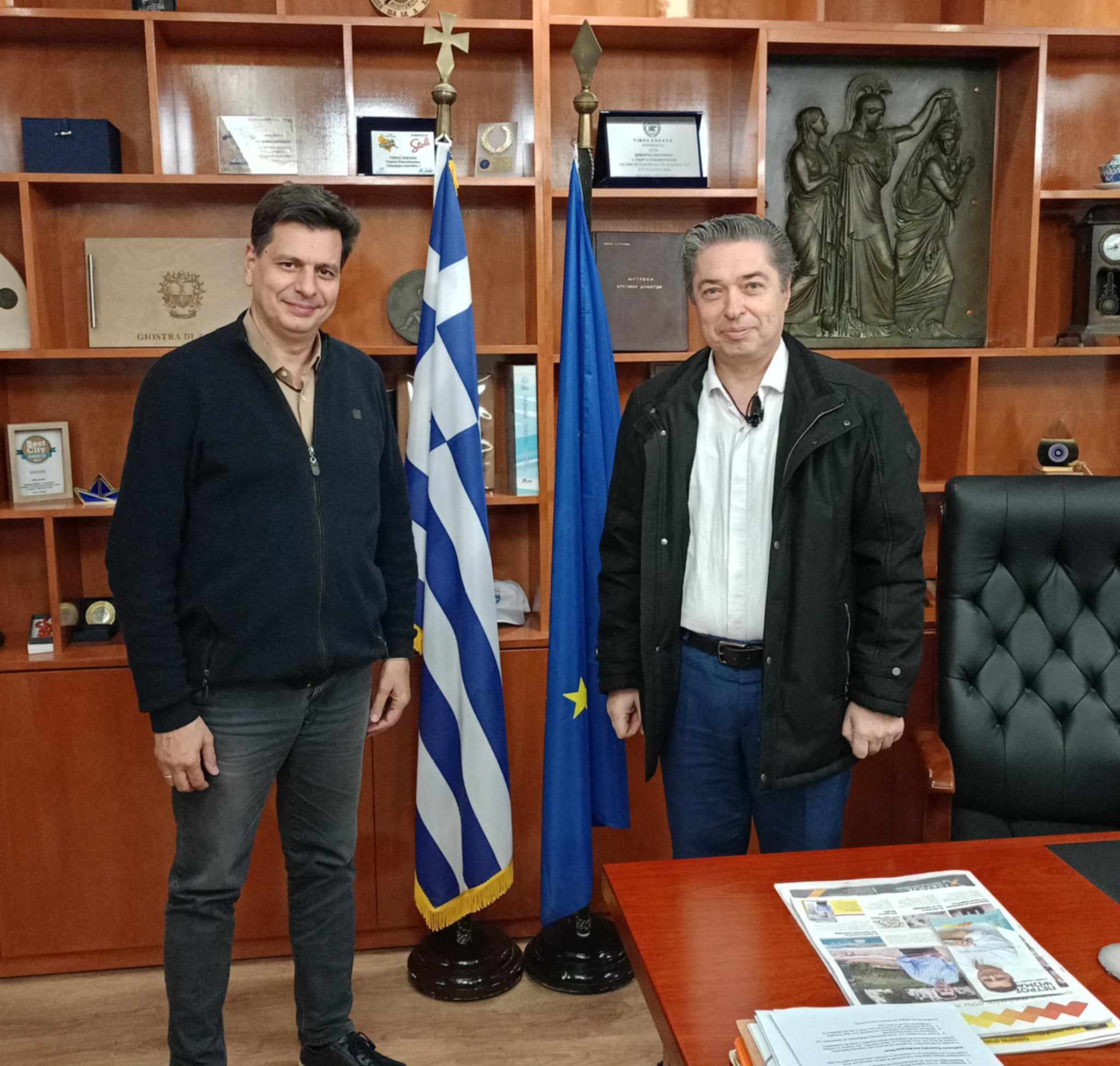Συνάντηση Πέτρου Ψωμά με τον Δήμαρχο Ζακύνθου