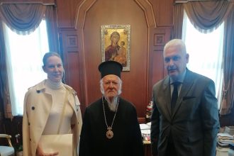 Συνάντηση Φωκίωνα Ζαΐμη με τον Οικουμενικό Πατριάρχη Βαρθολομαίο στο Φανάρι