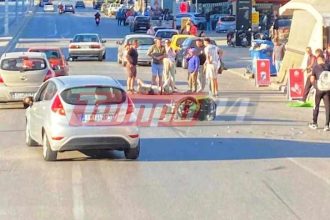 Πάτρα: Σοβαρό τροχαίο πριν την Αμερικής - Τραυματίστηκε αναβάτης μηχανής (ΦΩΤΟ)