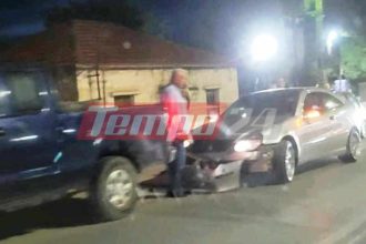 Πάτρα: Τροχαίο στην Οβρυά (ΦΩΤΟ)