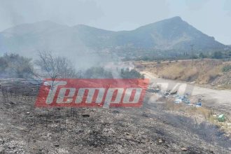 Πάτρα: Φωτιά ξανά στο Ριγανόκαμπο (ΦΩΤΟ)