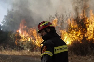Σε "κίτρινο συναγερμό" για φωτιές η Δυτ. Ελλάδα και σήμερα - ΧΑΡΤΗΣ