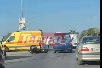 Πάτρα: Ο δικυκλιστής εκσφενδονίστηκε στον αέρα