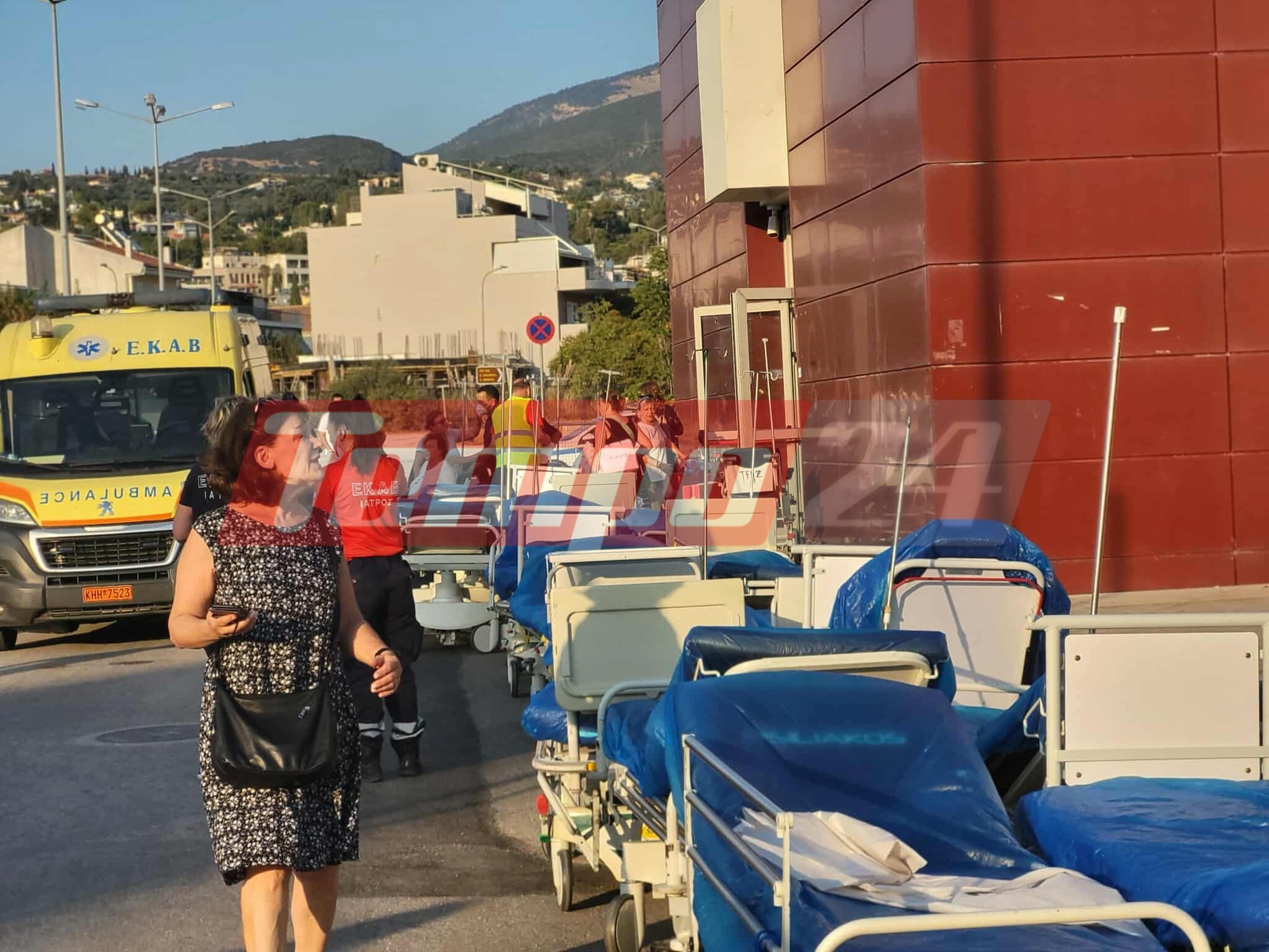 Πάτρα - Φωτιά στο ΓΝ "Άγιος Ανδρέας": Ασθενείς της ΜΕΘ μεταφέρονται στο Πανεπιστημιακό Γενικό Νοσοκομείο - ΦΩΤΟ