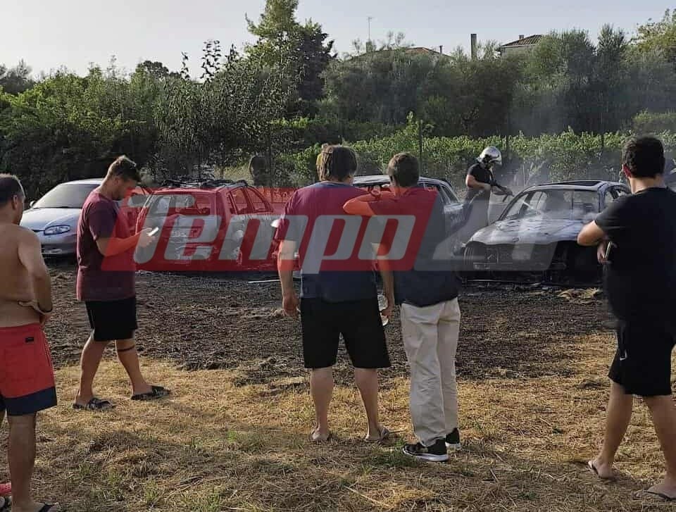 Σταθμευμένα οχήματα άρπαξαν φωτιά στα Σελιανίτικα - ΦΩΤΟ & BINTEO
