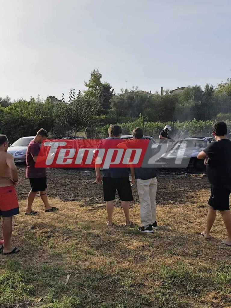 Σταθμευμένα οχήματα άρπαξαν φωτιά στα Σελιανίτικα - ΦΩΤΟ & BINTEO