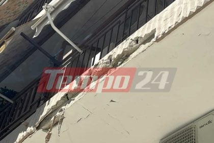 Πάτρα: Συνεχίζεται η "βροχή" σοβάδων στην πόλη-Ακόμη ένα περιστατικό αυτή τη φορά στην οδό Ναυαρίνου-ΦΩΤΟ